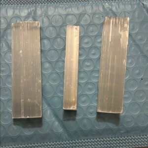 Set of Three Selenite Sticks